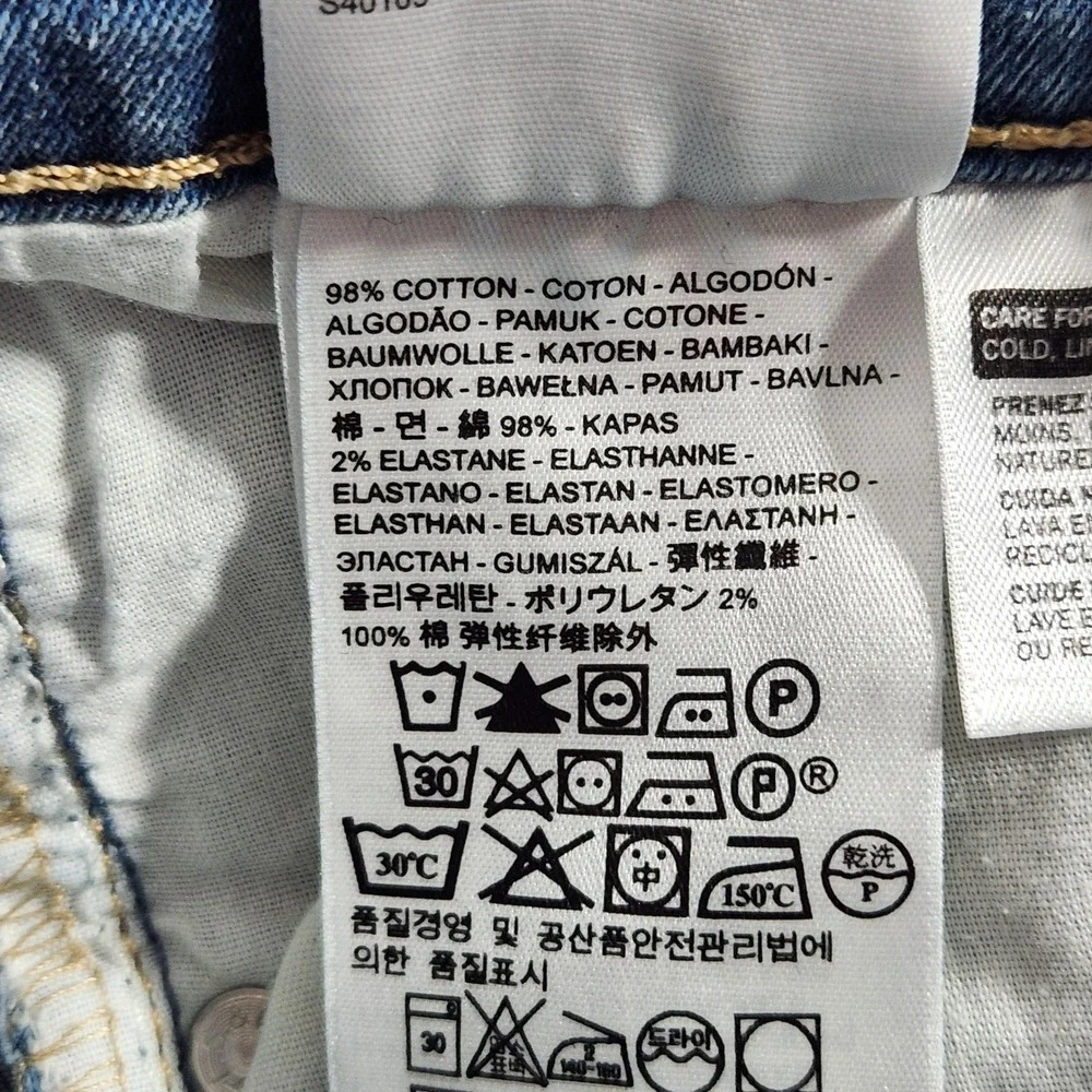 Levis 518 Superlow Bootcut Jeans‎ Womens 9M W29 L32 Medium Wash Blue 11518-0091